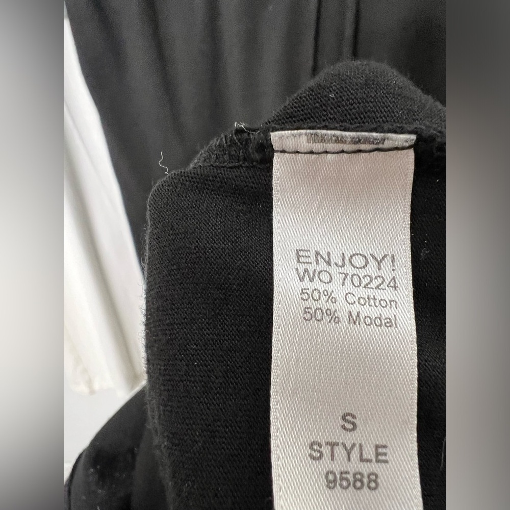 Michael Stars V-neck Black Cotton Blend Jumpsuit Sz S - Picture 6 of 7
